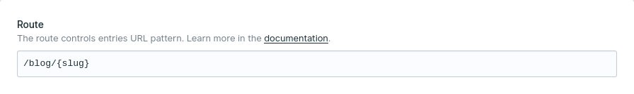 Konfiguriere Statamic routing f&uuml;r collection