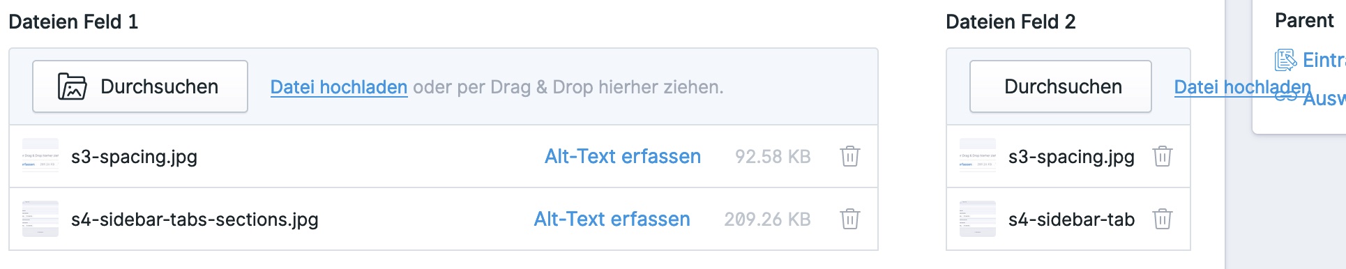 Statamic 3 - Der verf&uuml;gbare Raum reicht oft nicht aus